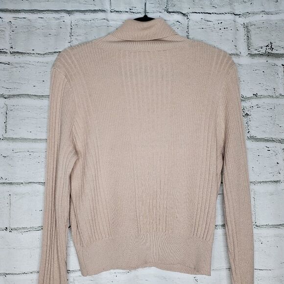 Asos ribbed turtleneck sweater blush size 10 - Picture 8 of 8